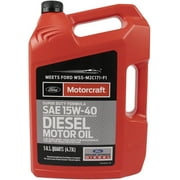 Motorcraft Diesel Motor Oil, 15W-40 - A premium-quality motor oil specifically developed for Ford Motor Company vehicles, 5 quart jug, sold by each